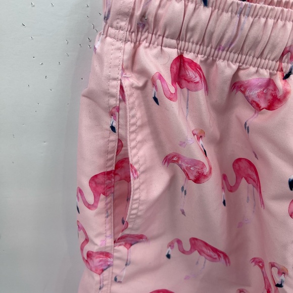 FRANKS LARGE “TAMPA PINK” SWIMMING TRUNKS,WITH MESH SUPPORT, FLAMINGO PRINTS - Picture 9 of 16